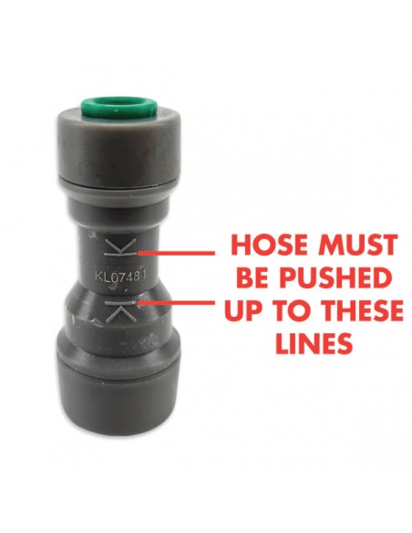 duotight - 6.35mm (¼') Female x 8mm (5/16') Female Reducer