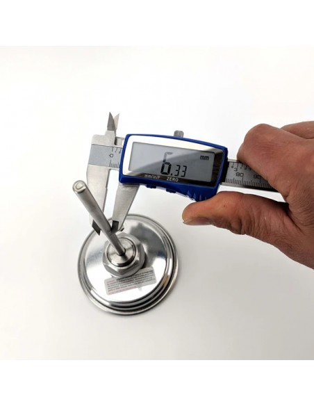 Bi-Metal 3 Inch Dial Weldless Thermometer - Long Stem 132mm