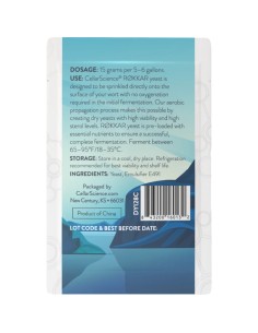 CellarScience® RØKKAR suhi kvasac 15g | Norwegian Ale |... 2