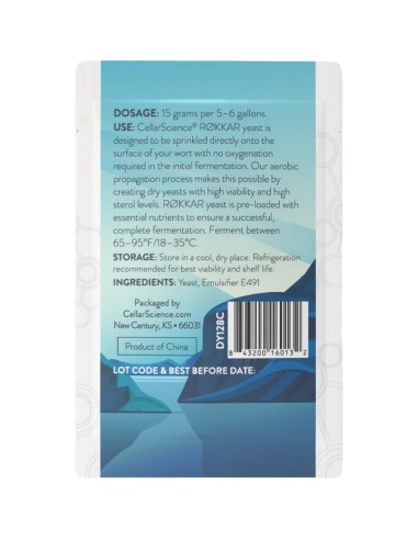 CellarScience® RØKKAR Dry Yeast 15g |...