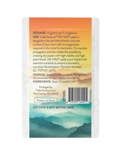 CellarScience® NE HAZY suhi kvas 15g | New England Ale |... 2